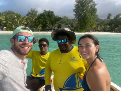 “Curieuse and St-Pierre Island Adventure: with Creole, BBQ