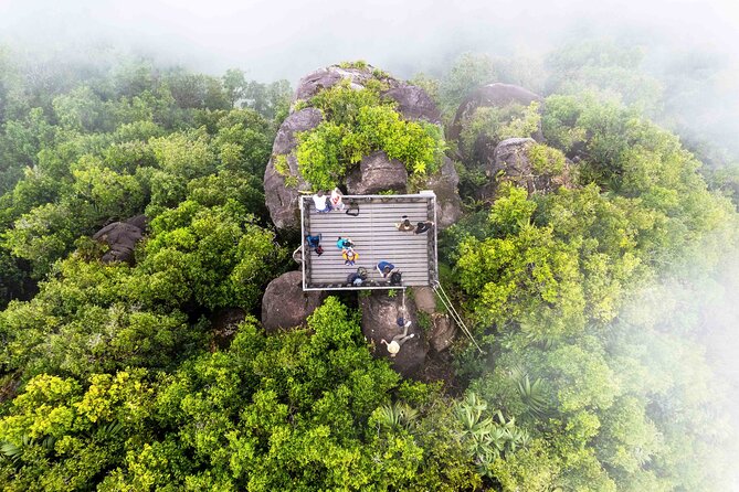 Nature trail - Morne Blanc (Mahe) - The viewing platform payoff: southern and western Mahe